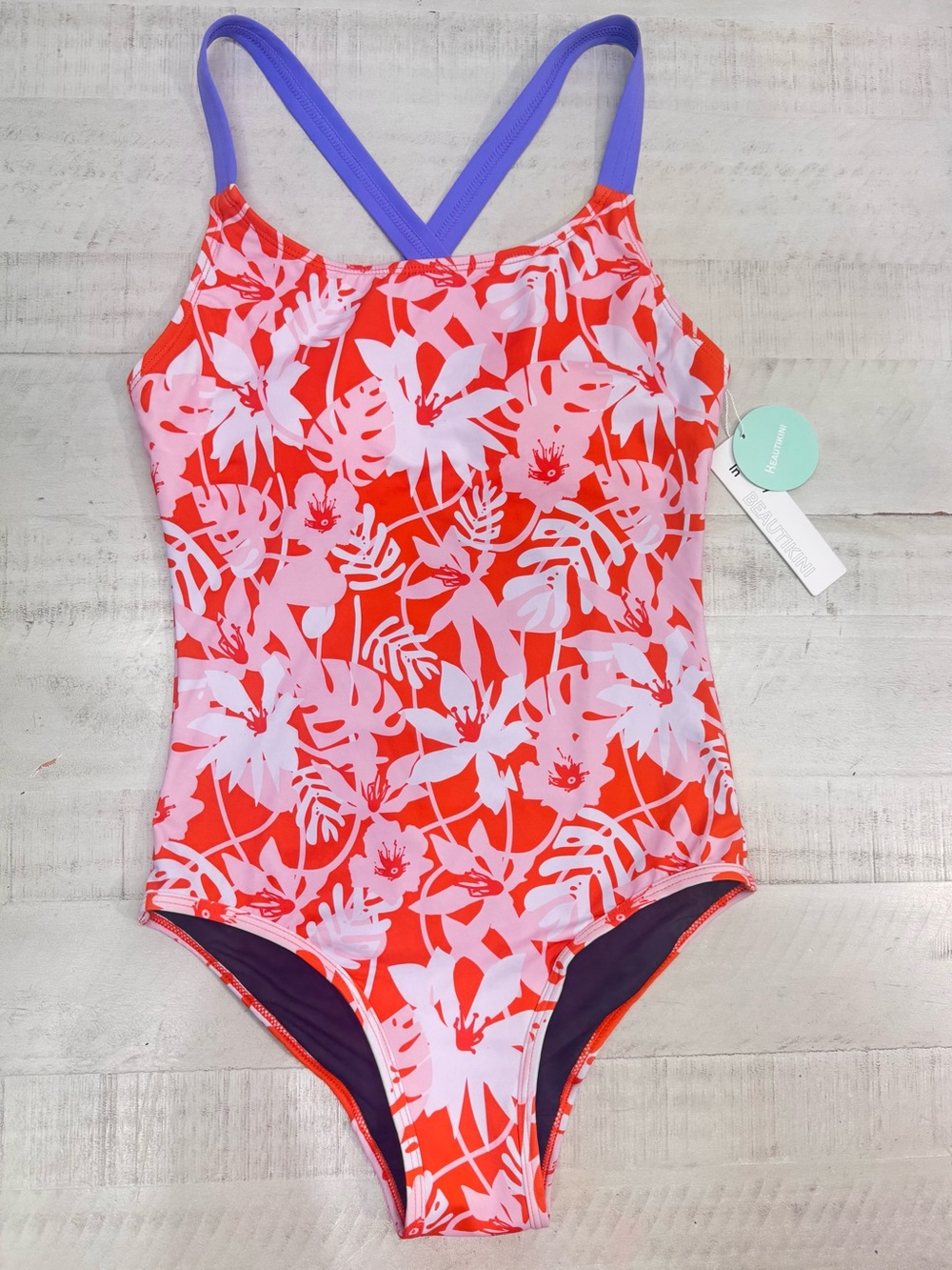 Beautikini Period Swimwear One Piece Leakproof Swimsuit Menstrual Athletic xs